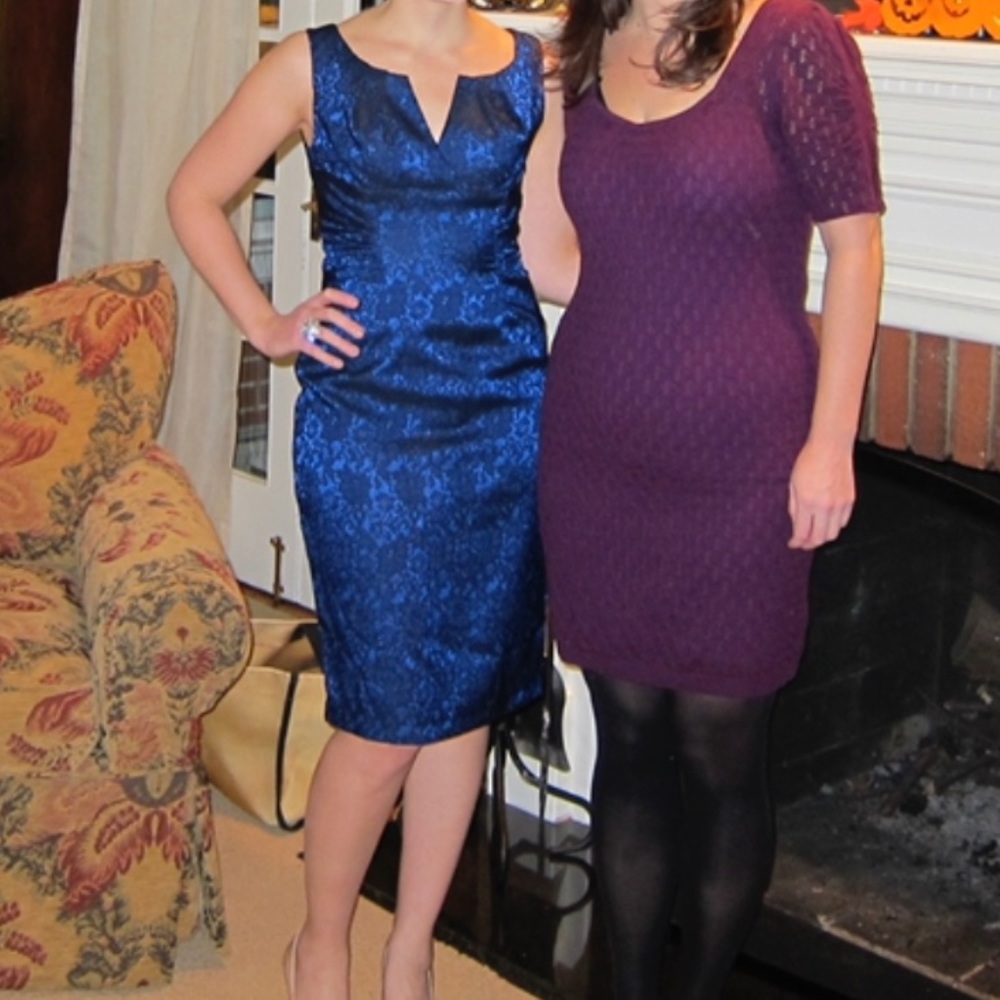 Adrianna Papell | Like new black/blue formal dress